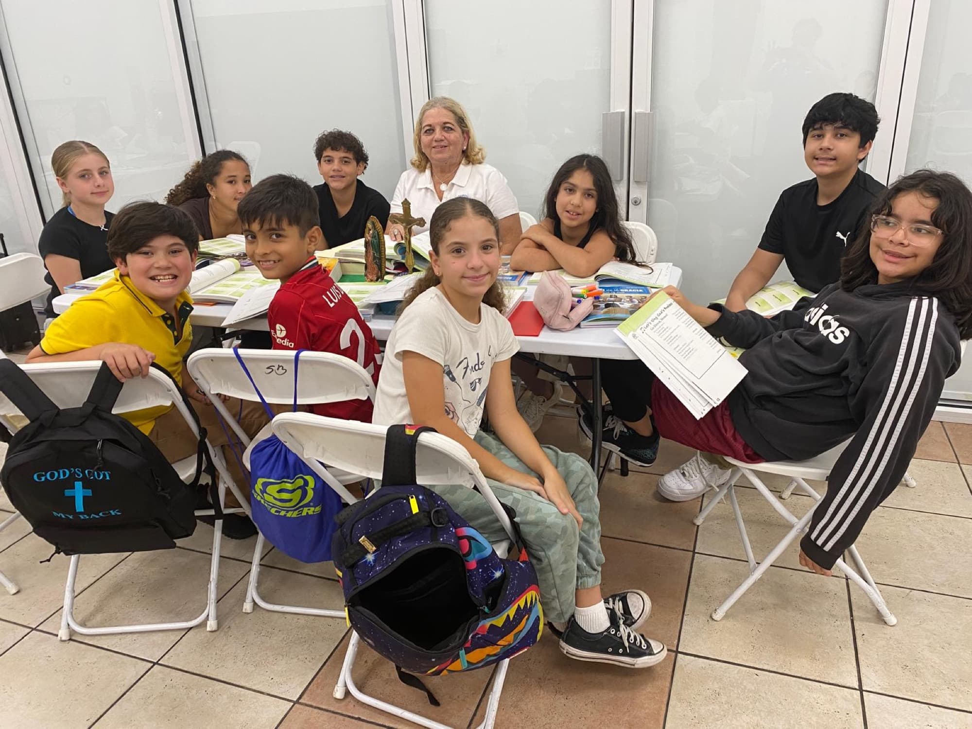 Older students in CCD class