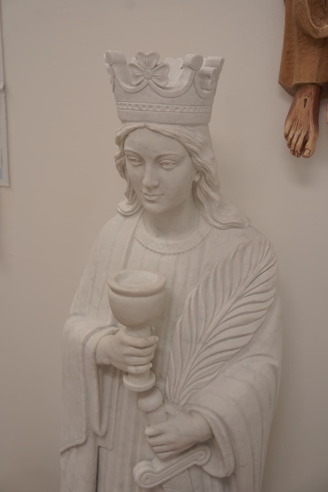 Statue of Saint Barbara at Santa Barbara Catholic Parish