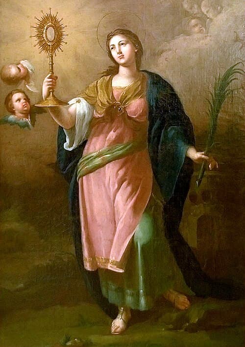 Saint Barbara — painting by Francisco Bayeu, 18th century